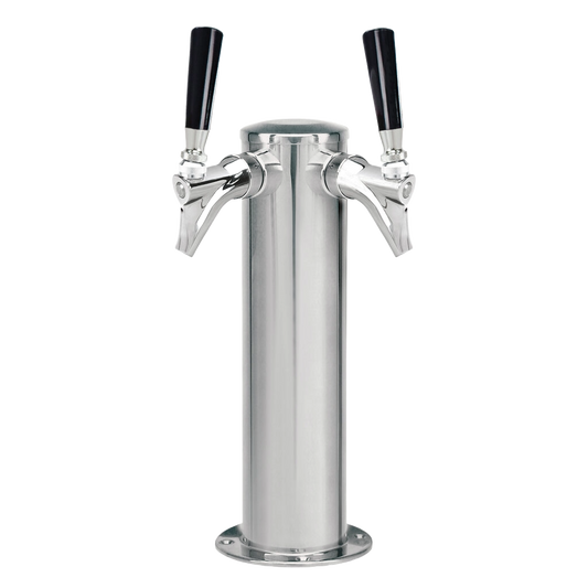 Micro Matic Torre de tiro de columna de 3", 2 grifos, con diámetro interior de 3/16".