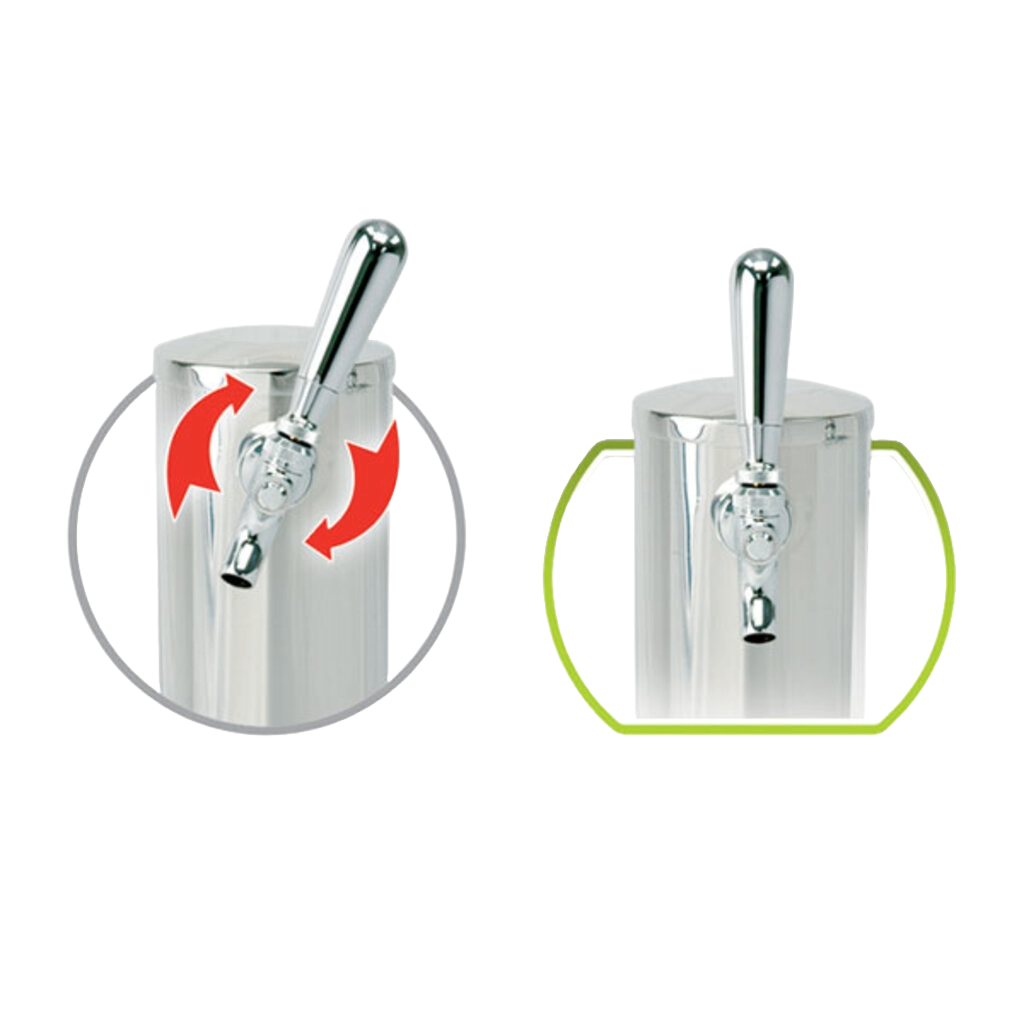 Micro Matic Torre de tiro de columna de 3", 2 grifos, con diámetro interior de 3/16".
