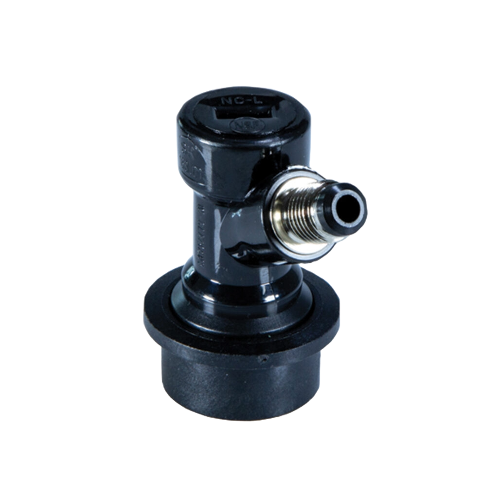 Micro Matic Accesorio de bloqueo de bola de salida de líquido - Homebrew - 1/4" MFL