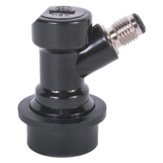 Micro Matic Accesorio de bloqueo de bola de salida de líquido - Homebrew - 1/4" MFL