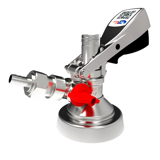 Micro Matic Acoplador de Barril de acero inoxidable para KeyKeg™ Palanca Ergonómica